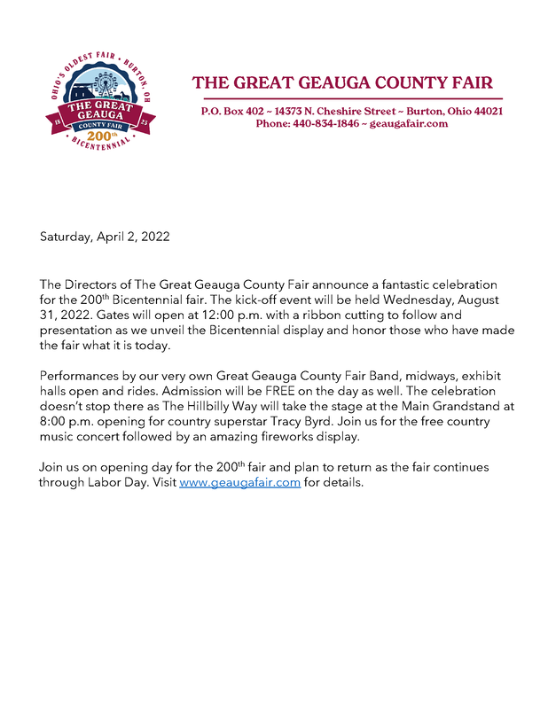 press release april 2 2022 announcing tracy byrd